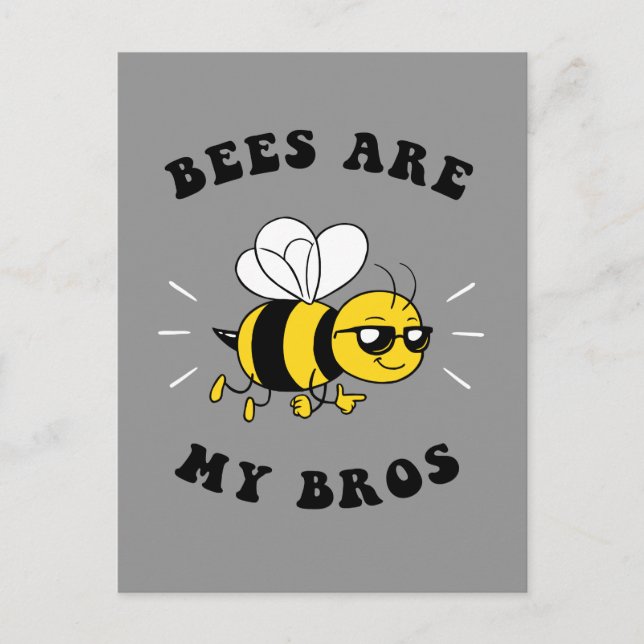 Bienen sind meine Brot Postkarte (Vorderseite)