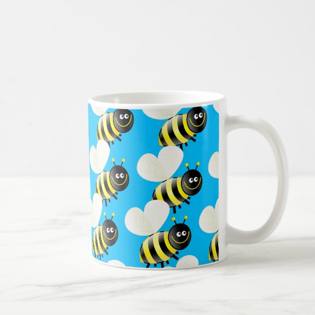 Bienen-Tapete Kaffeetasse (Rechts)