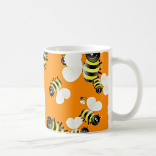 Bienen-Tapete Kaffeetasse