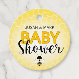 Bienen-Thema-Baby-Shower-Kreisanhänger Geschenkanhänger