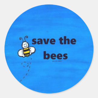 Bienen um Aufkleber gerettet