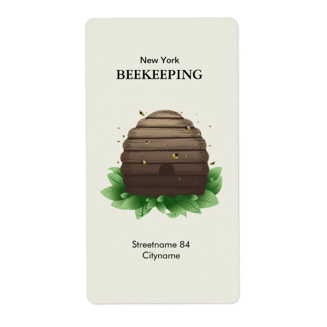 Bienen und Bienen auf grünen Blättern (Vorne)