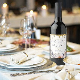 Bienen- und Bienenjugendliches Brautparty Weinetikett