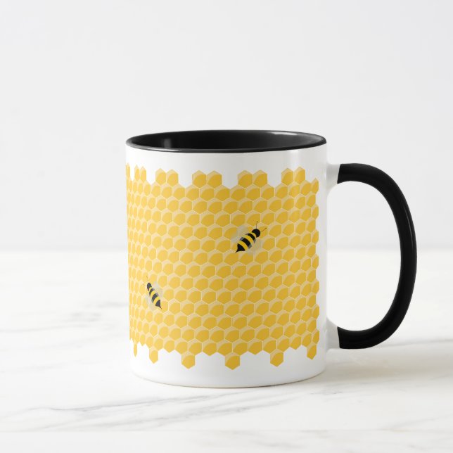 Bienen- und Bienenwaben-Tasse Tasse (Rechts)