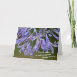 Bienen- und Blume-Bibelverse-Karte Karte