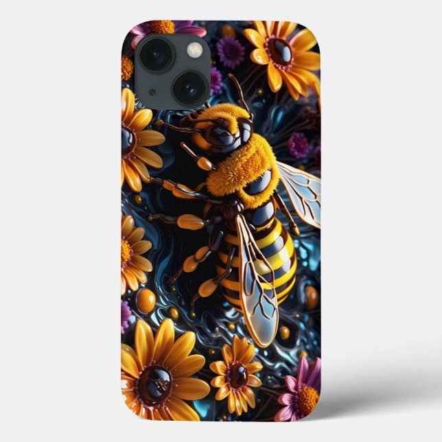 Bienen und Blume Case-Mate iPhone Hülle (Rückseite)