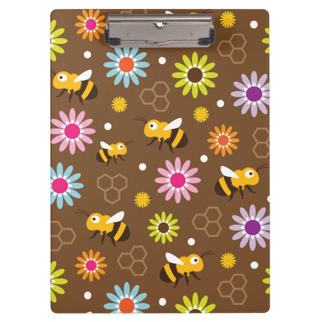 Bienen und Blume Klemmbrett (Vorderseite)