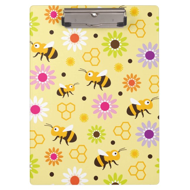 Bienen und Blume Klemmbrett (Vorderseite)