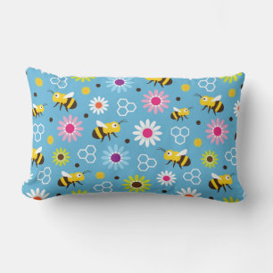 Bienen und Blume Lendenkissen