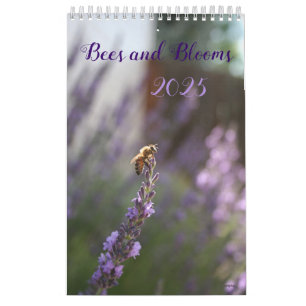 Bienen und Blume, schöner Blumenkalender Kalender