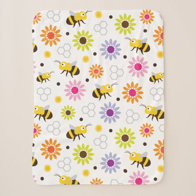 Bienen und Blume Sherpadecke (Vorderseite)