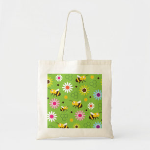Bienen und Blume Tragetasche