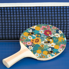 Bienen und Blumen Bienen-Blumen-Muster Tischtennis Schläger