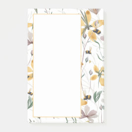 Bienen und Botanicale 4"x6" Post-it Klebezettel