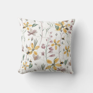 Bienen und Botanicals Square Throw Kissen
