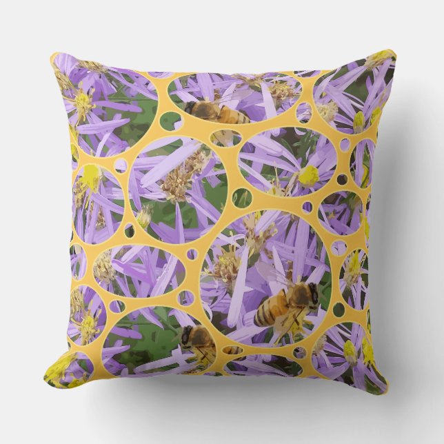 Bienen und Formen Kissen (Vorderseite)