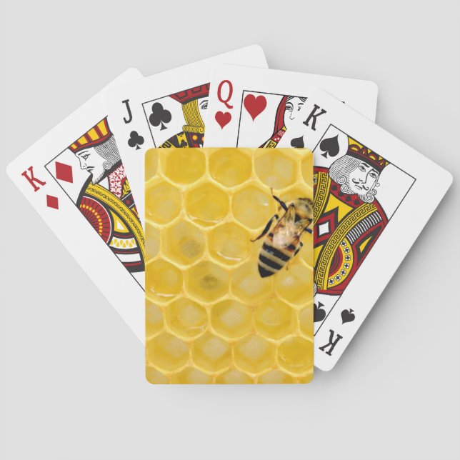 Bienen und Honigwabe Spielkarten (Rückseite)