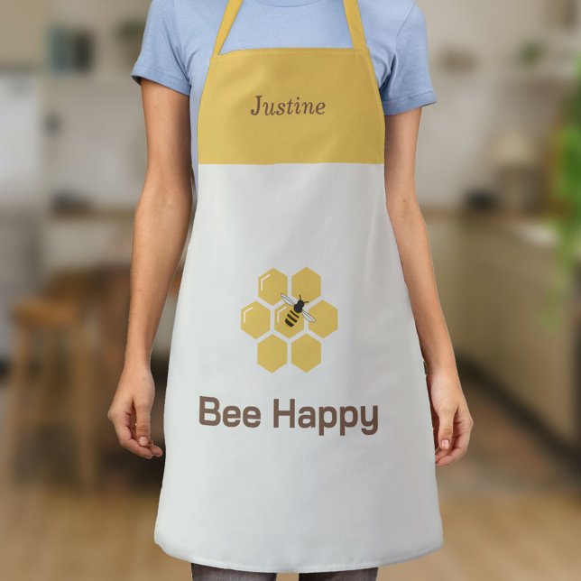 Bienen und Honigwaben Schürze (Bee and Honeycomb Apron)