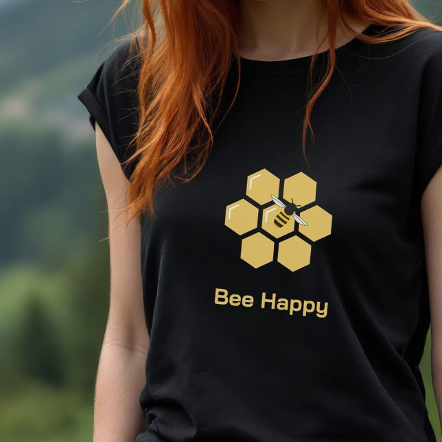 Bienen und Honigwaben T-Shirt (Bee and Honeycomb T-Shirt)