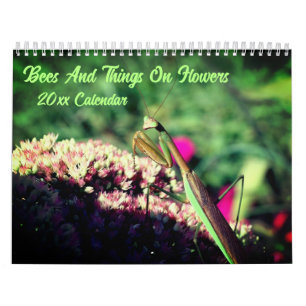 Bienen und Insekten auf Blumen Natur  Kalender