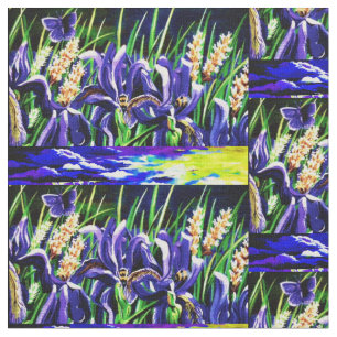 Bienen und Iris Skies Stoff