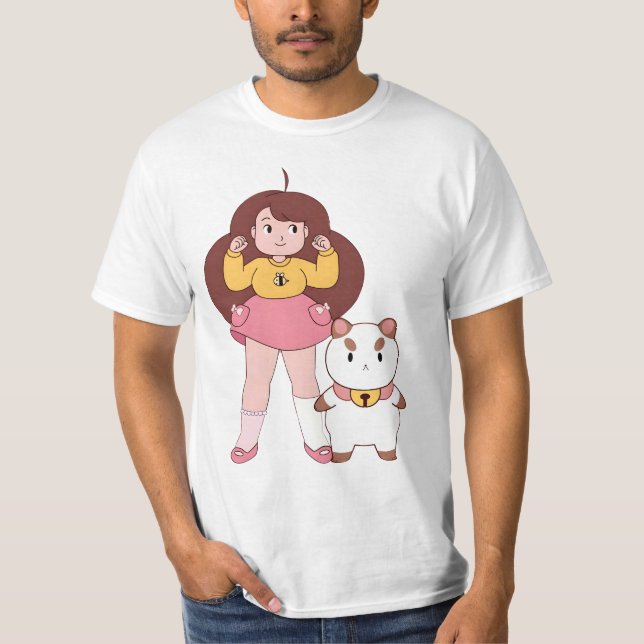 Bienen- und Puppykatzenwagen lustig, T-Shirt (Vorderseite)