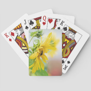 Bienen und Sonnenblumen Spielkarten