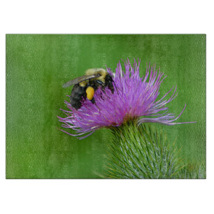 Bienen- und Thistle-Glas-Schneidebrett Schneidebrett