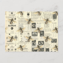 Bienen und Vintager Styleskatalog Postkarte
