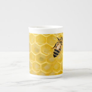 Bienen und Waben Prozellantasse