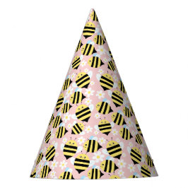 Bienen und weiße Blume Partyhütchen