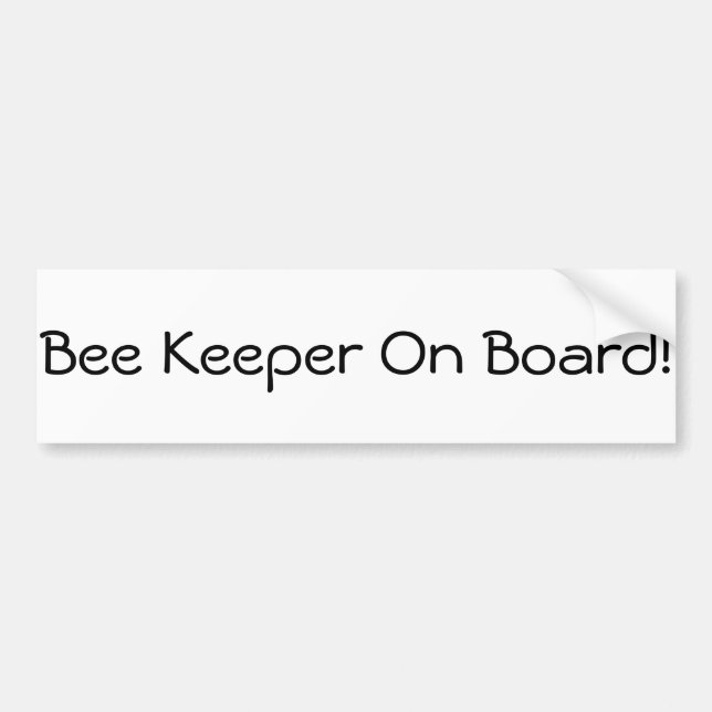 Bienen-Wächter an Bord! Autoaufkleber (Vorne)