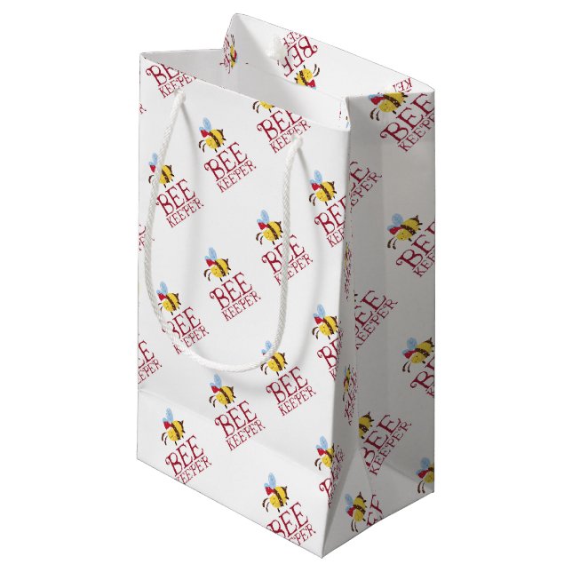 Bienen-Wächter-Weihnachtsausgabe Kleine Geschenktüte (Vorderseite Schrägansicht)