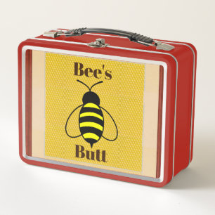 Bienenarsch-Lunchbox Metall Brotdose