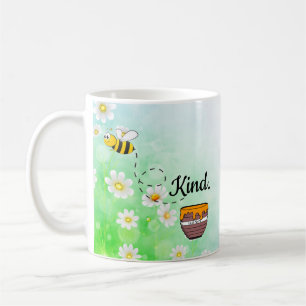 Bienenart-Honig Blumeninsekt-Cartoon Kaffeetasse