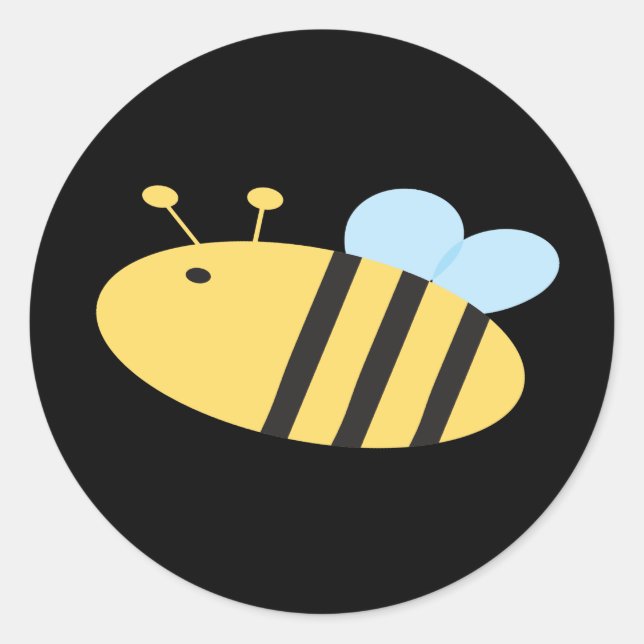 Bienenaufkleber Runder Aufkleber (Vorderseite)