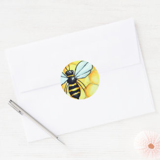 Bienenaufkleber Runder Aufkleber