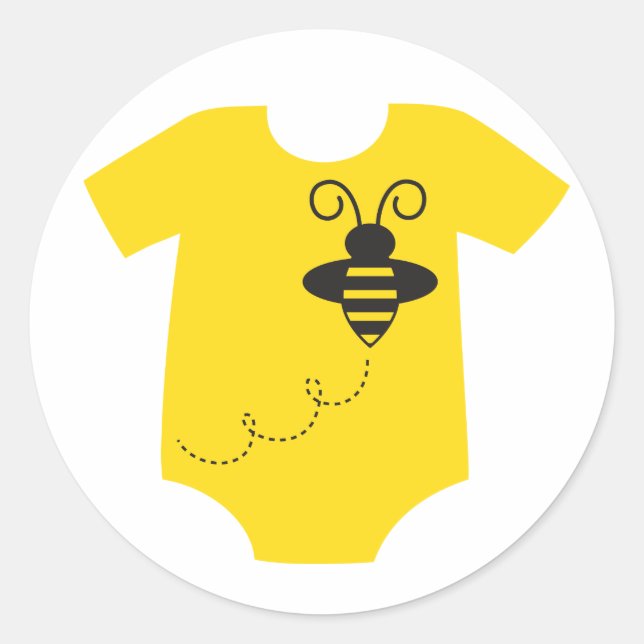 BienenBaby-Aufkleber Runder Aufkleber (Vorderseite)