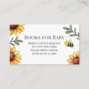 BienenBaby-Duschbücher für Babyanfrage Visitenkarte