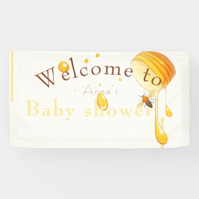 Bienenbaby-Dusche Banner (Horizontal)