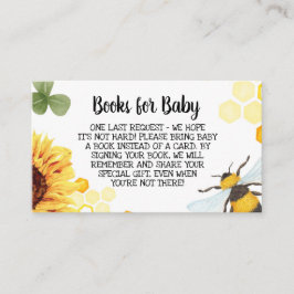BienenBaby-Dusche bringen Bücher für Baby mit Begleitkarte