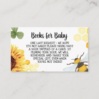 BienenBaby-Dusche bringen Bücher für Baby mit Begleitkarte