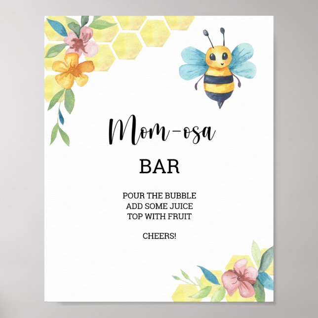 Bienenblume \ Mama-osa-Bar Poster (Vorne)