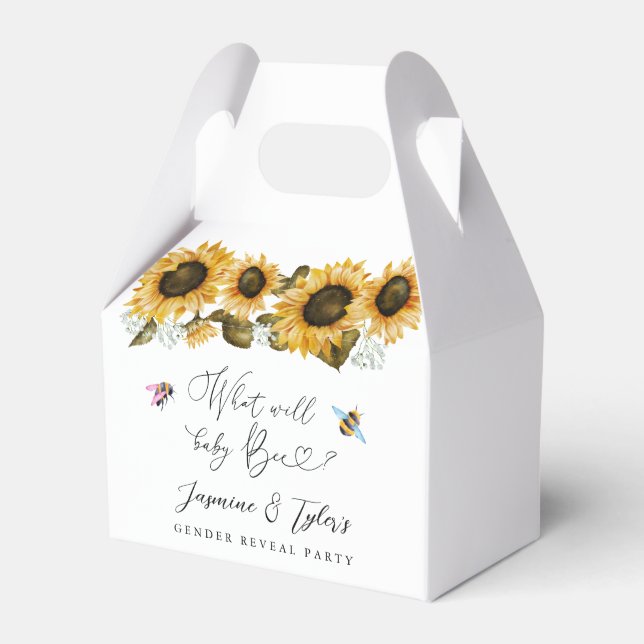 Bienenblume-Party Geschenkschachtel (Vorderseite)