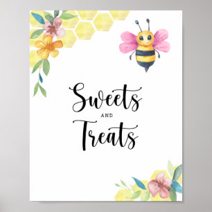 Bienenblumen - Süßigkeiten und Leckerlis Baby-Part Poster