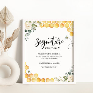 Bienenblumencoctails Poster