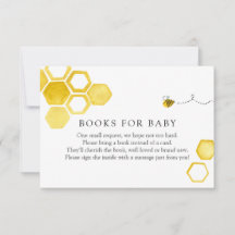 Bienenbücher für Babyverpackungskarte