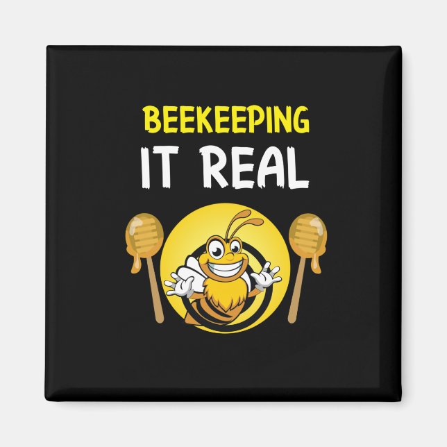 Bienenerhalterin Art BeeKeeping It Real Magnet (Vorne)