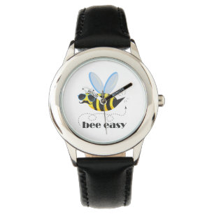 Bienenfigur mit Schnurrbart-Sonnenbrille Bee Easy Armbanduhr