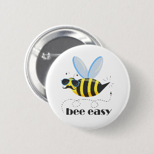 Bienenfigur mit Schnurrbart-Sonnenbrille Bee Easy Button